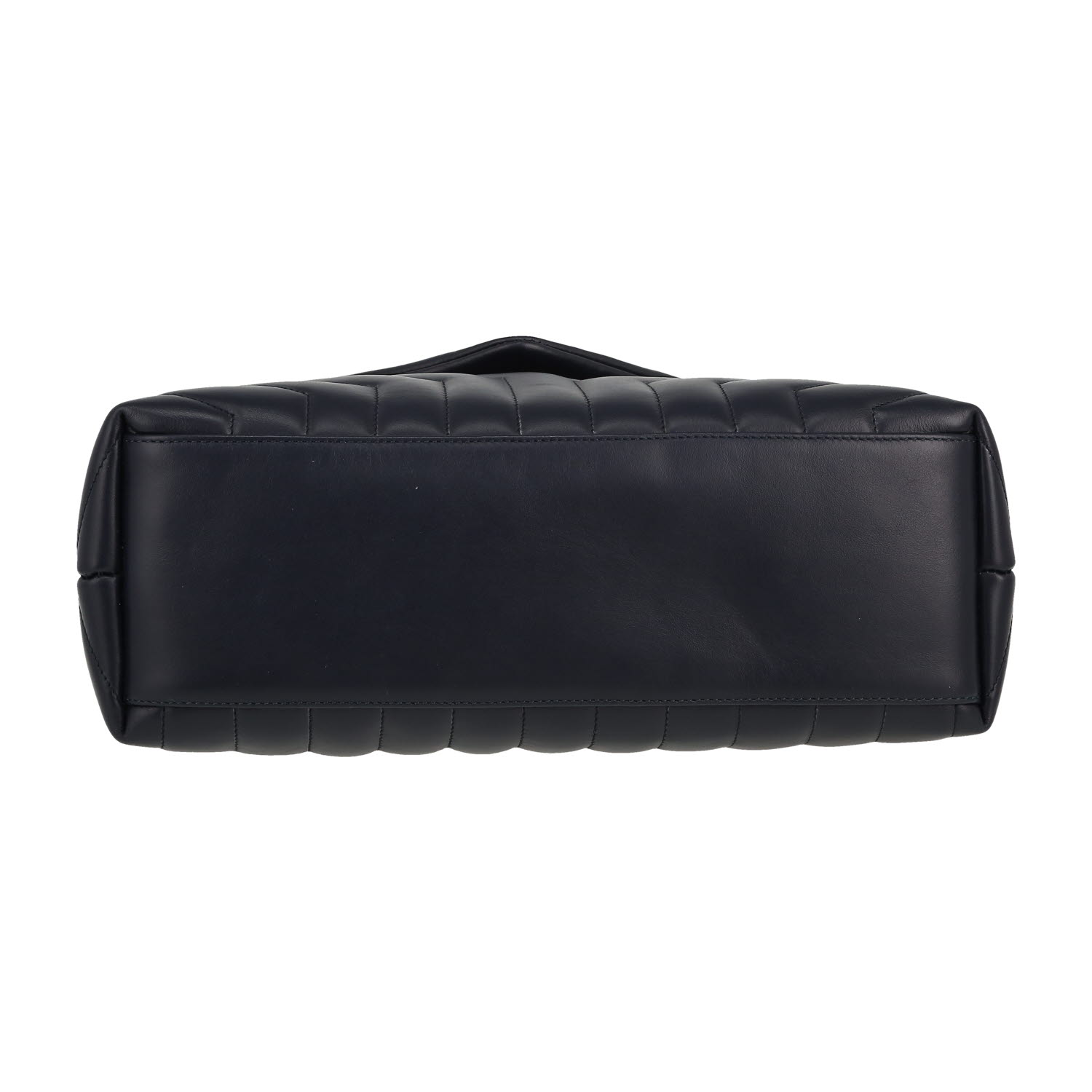 Saint Laurent  Loulou medium model  shoulder bag  in blue chevron quilted leather - Detail D1