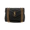 Borsa a tracolla Saint Laurent  Loulou in pelle trapuntata a zigzag nera - 360 thumbnail