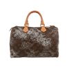 Borsa Louis Vuitton  Speedy Editions Limitées in tela monogram marrone e pelle naturale - 360 thumbnail