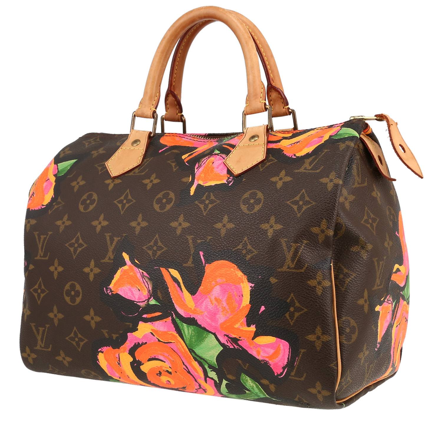 Louis Vuitton Speedy Editions Limitées handbag in brown monogram canvas and natural leather