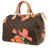 Bolso de mano Louis Vuitton  Speedy Editions Limitées en lona Monogram marrón y cuero natural - 00pp thumbnail