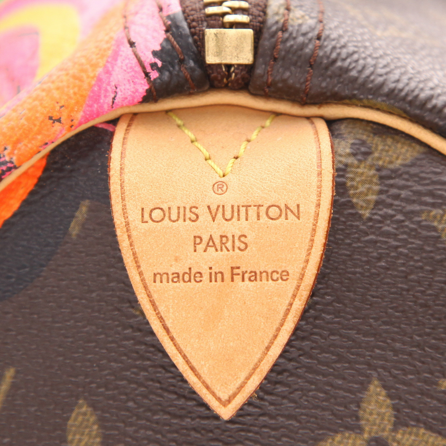Sac à main Louis Vuitton  Speedy Editions Limitées en toile monogram marron et cuir naturel - Detail D2