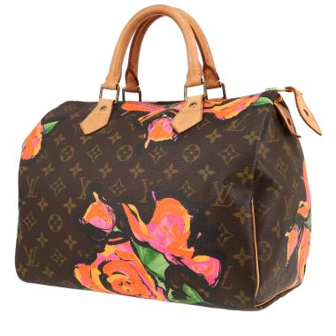 Louis Vuitton  Speedy Editions Limitées handbag  in brown monogram canvas  and natural leather