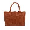 Bottega Veneta  Cabat shopping bag  in brown braided leather - 360 thumbnail