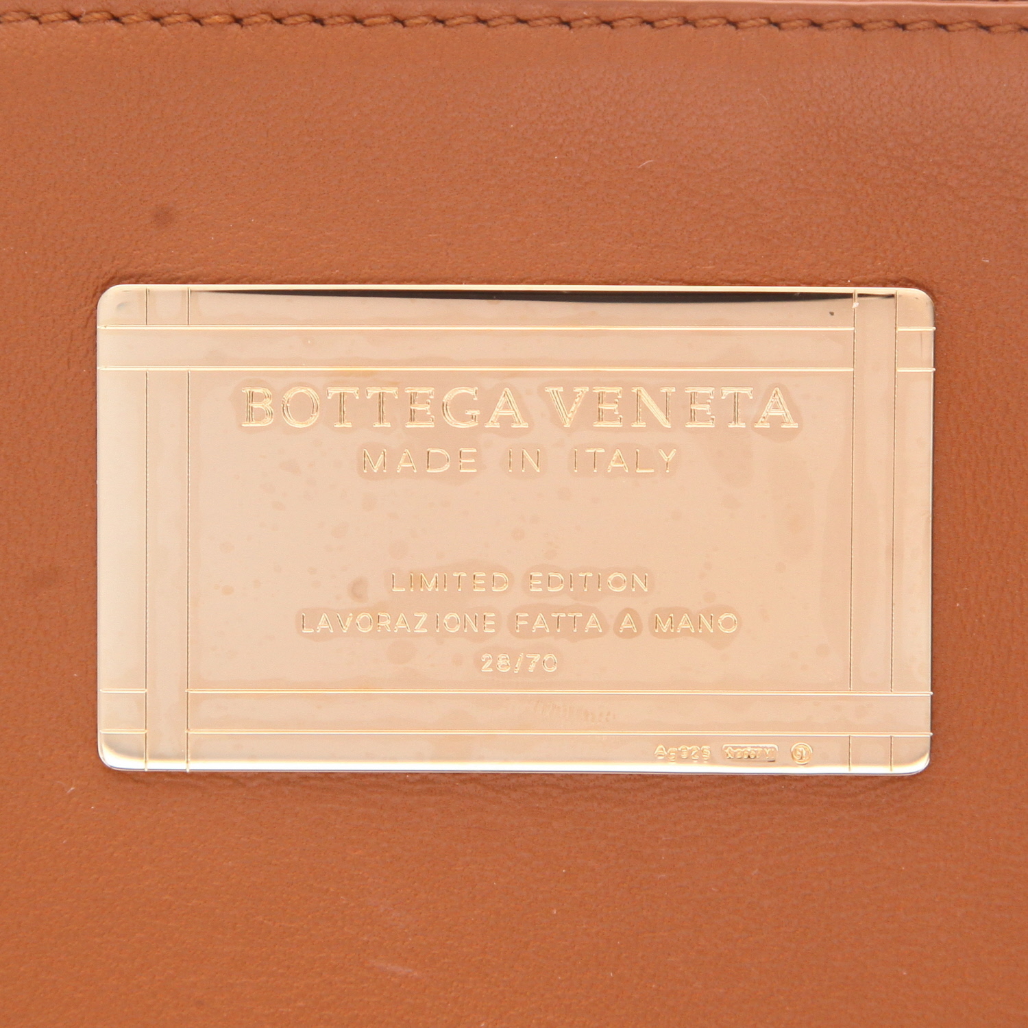 Bottega Veneta  Cabat shopping bag  in brown braided leather - Detail D2