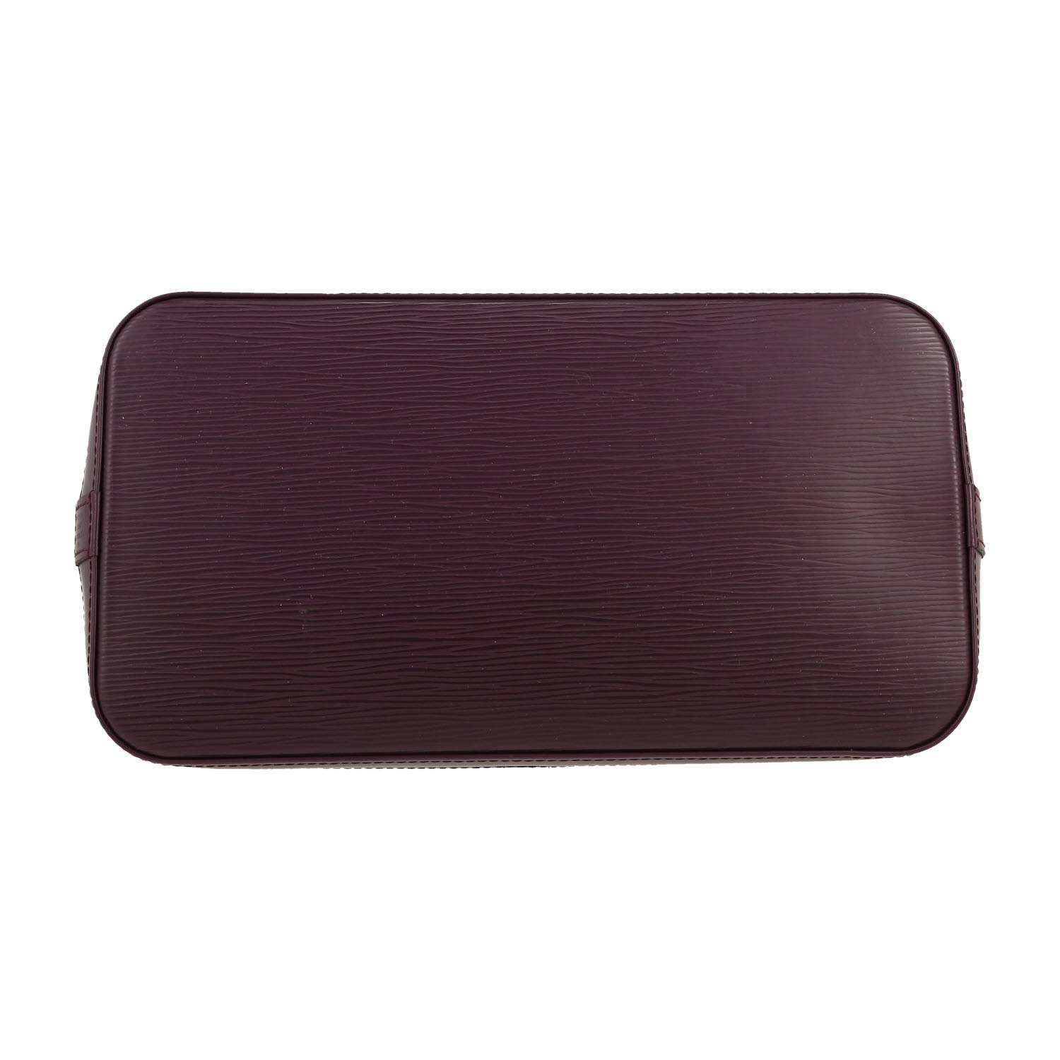 Sac à main Louis Vuitton  Alma petit modèle  en cuir épi violet - Detail D1