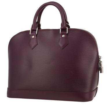 Louis Vuitton  Alma medium model  handbag  in purple epi leather