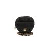 Bolso bandolera Chanel  Heart bag mini  en cuero acolchado negro - 360 thumbnail