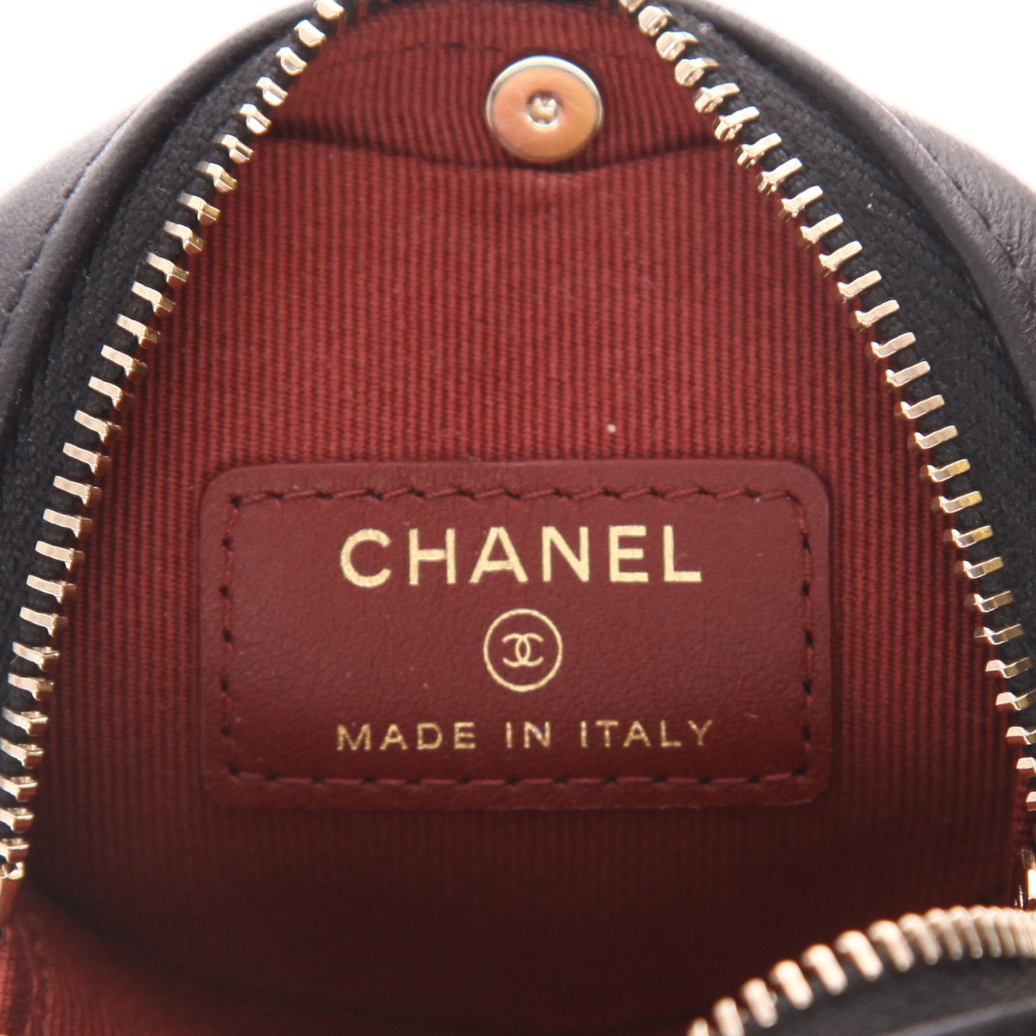 Borsa a tracolla Chanel  Heart bag mini  in pelle trapuntata nera - Detail D2