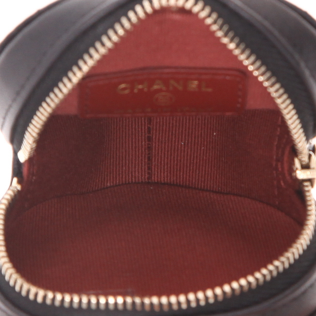 Borsa a tracolla Chanel  Heart bag mini  in pelle trapuntata nera - Detail D3