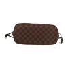 Sac cabas Louis Vuitton  Neverfull petit modèle  en toile damier ébène et cuir marron - Detail D1 thumbnail