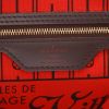Sac cabas Louis Vuitton  Neverfull petit modèle  en toile damier ébène et cuir marron - Detail D2 thumbnail