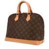 Bolso de mano Louis Vuitton  Alma en lona Monogram marrón y cuero natural - 00pp thumbnail