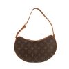 Bolso de mano Louis Vuitton  Croissant modelo pequeño  en lona Monogram marrón y cuero natural - 360 thumbnail