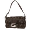 Borsa Fendi  Baguette in tela siglata marrone e pelle marrone - 00pp thumbnail