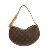 Borsa Louis Vuitton  Croissant modello piccolo  in tela monogram marrone e pelle naturale - 360 thumbnail