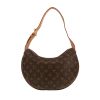 Bolso de mano Louis Vuitton  Croissant en lona Monogram marrón y cuero natural - 360 thumbnail