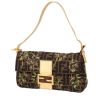 Bolso de mano Fendi  Baguette en lona monogram marrón y cuero dorado - 00pp thumbnail