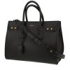 Saint Laurent  Sac de jour handbag  in black leather - 00pp thumbnail