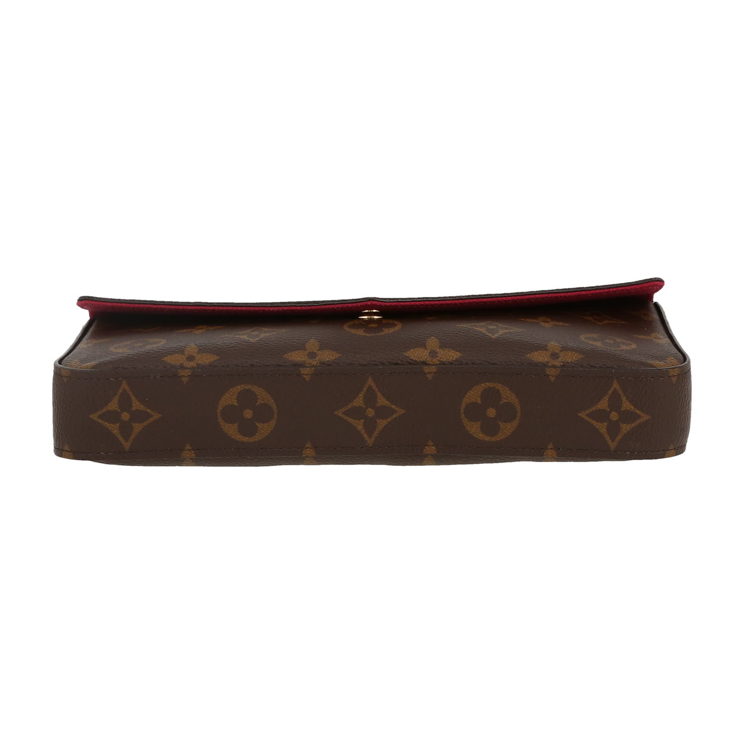 Borsa a tracolla Louis Vuitton  Félicie in tela monogram marrone - Detail D1