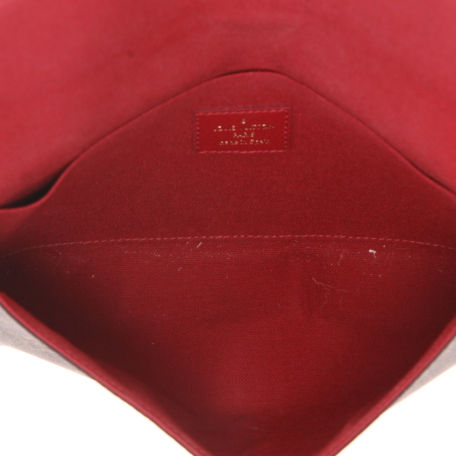 Louis Vuitton  Félicie shoulder bag  in brown monogram canvas - Detail D3