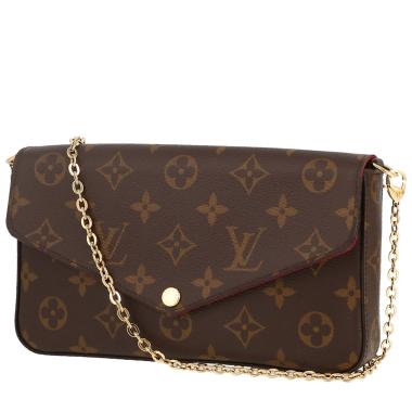 Sac bandoulière Louis Vuitton  Félicie en toile monogram marron