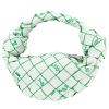 Bottega Veneta  Jodie handbag  in white and green canvas - 00pp thumbnail