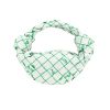 Bolso de mano Bottega Veneta  Jodie en lona blanca y verde - 360 thumbnail