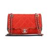 Chanel  Timeless Petit handbag  in red, navy blue and white quilted leather - 360 thumbnail