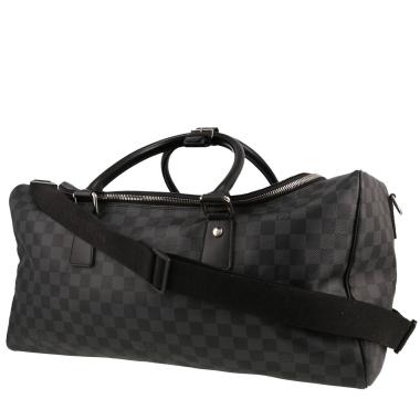 Sac de voyage Louis Vuitton  Roadster en toile damier gris Graphite et cuir noir
