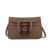 Hermès  Halzan shoulder bag  in etoupe togo leather - 360 thumbnail