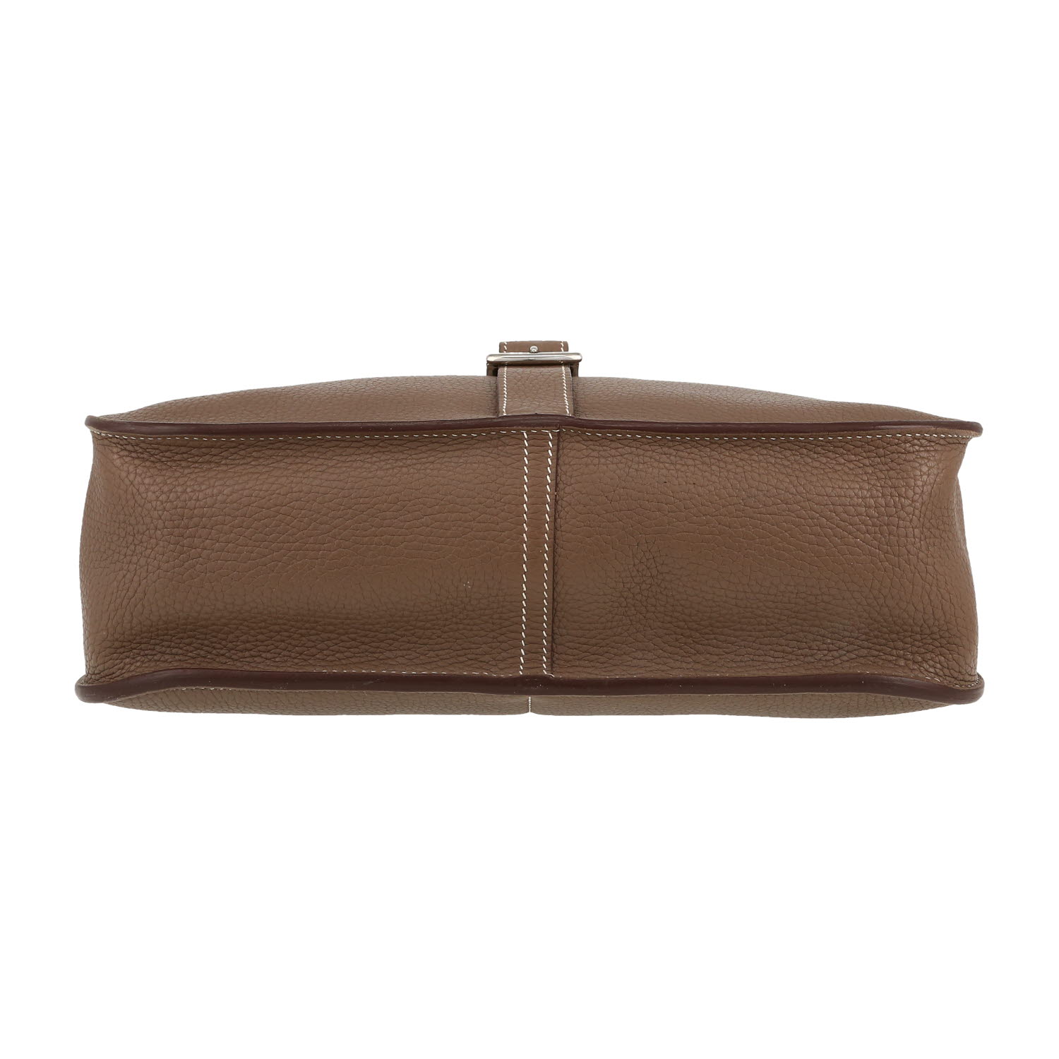 Borsa a tracolla Hermès  Halzan in pelle togo etoupe - Detail D1