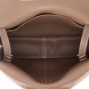 Hermès  Halzan shoulder bag  in etoupe togo leather - Detail D3 thumbnail