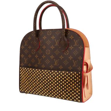 Louis Vuitton  Editions Limitées handbag  in brown canvas and leather  and red foal
