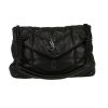 Bolso bandolera Saint Laurent  Loulou Puffer en cuero negro - 360 thumbnail