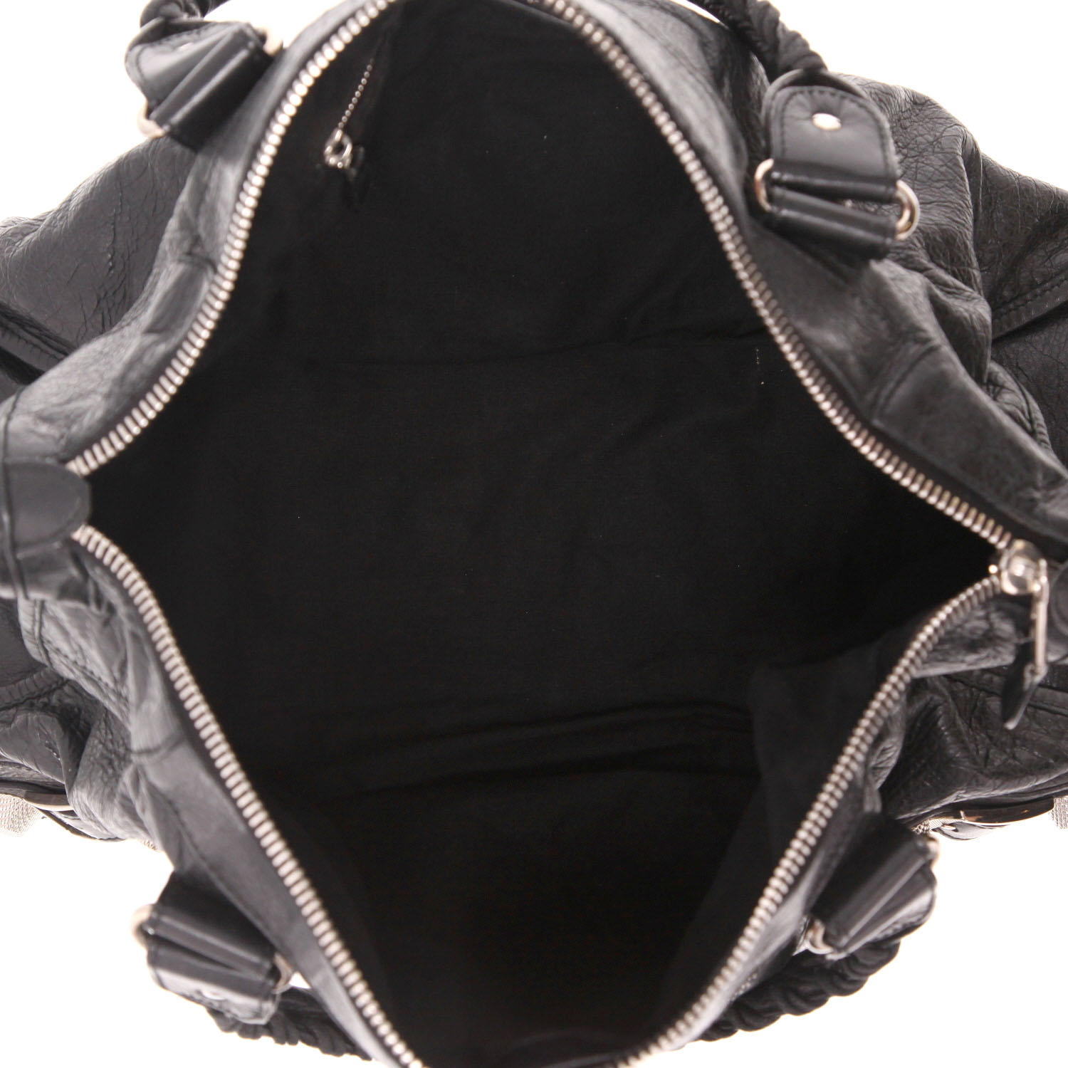 Bolso de mano Balenciaga  Work en cuero negro - Detail D3