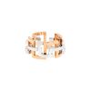 Half-articulated Mellerio Graphic ring in pink gold and white gold - 00pp thumbnail