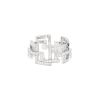 Mellerio Graphic large model ring in white gold and diamonds - 00pp thumbnail