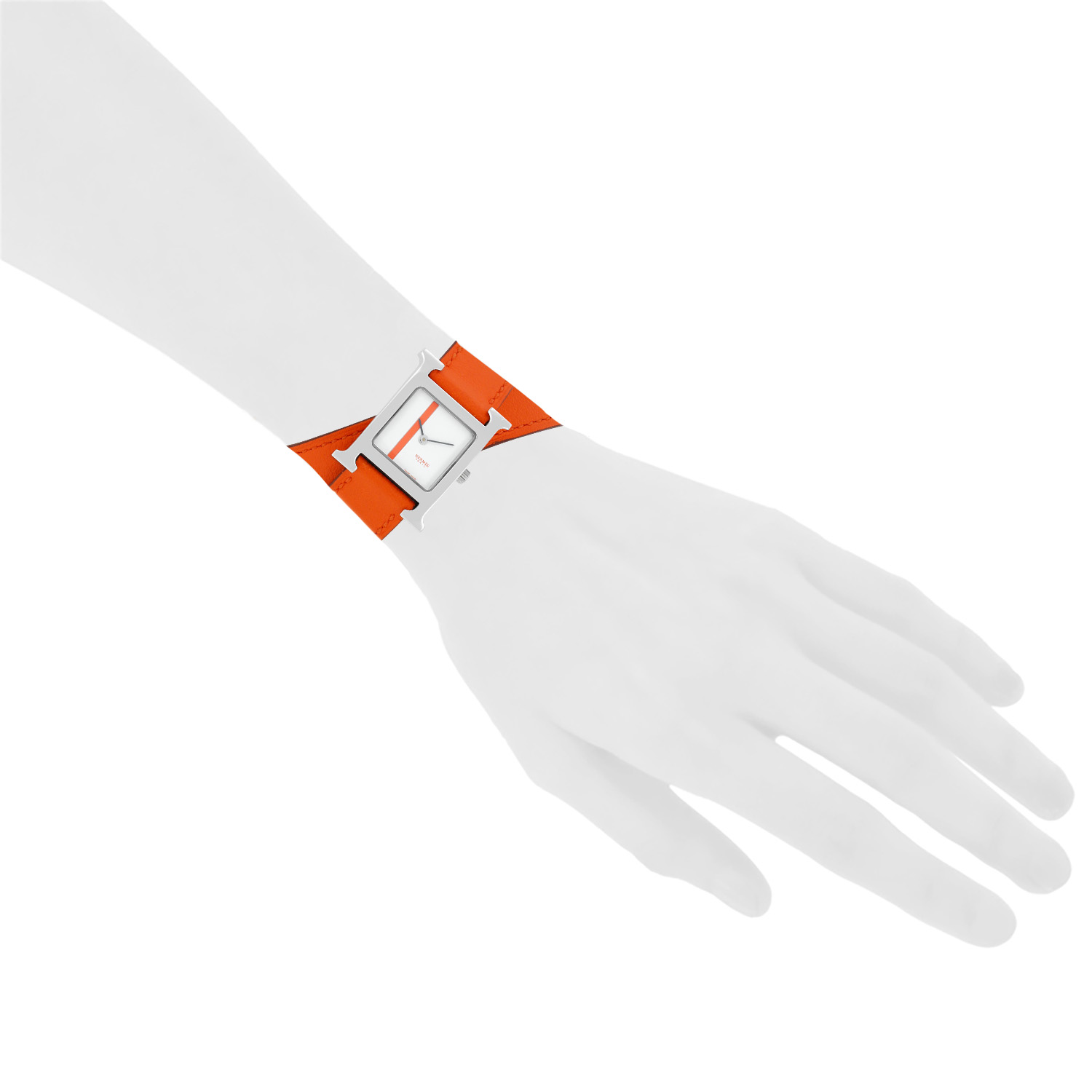 Hermès Heure H  in stainless steel Ref: Hermes - HH1.210  Circa 2010 - Detail D1