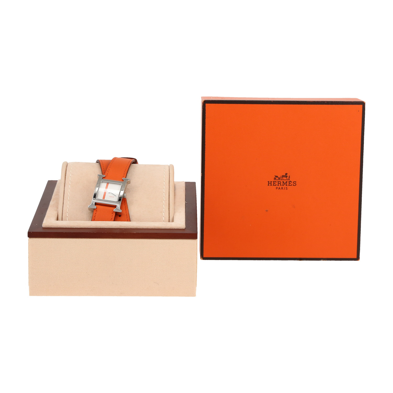 Hermès Heure H  in stainless steel Ref: Hermes - HH1.210  Circa 2010 - Detail D2