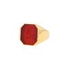 Mellerio  signet ring in yellow gold and cornelian - 00pp thumbnail