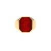 Mellerio  signet ring in yellow gold and cornelian - 360 thumbnail