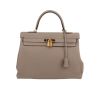 Borsa Hermès  Kelly 35 cm in pelle togo grigio tortora - 360 thumbnail