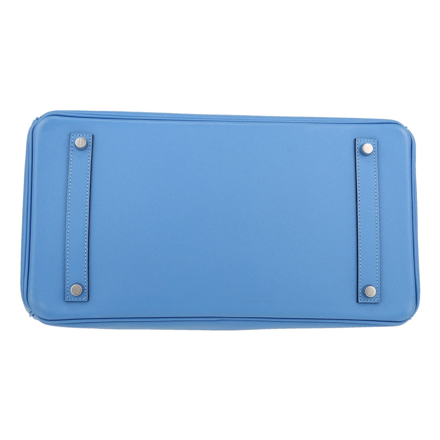 Hermès  Birkin 35 cm handbag  in Bleu Paradis epsom leather - Detail D1