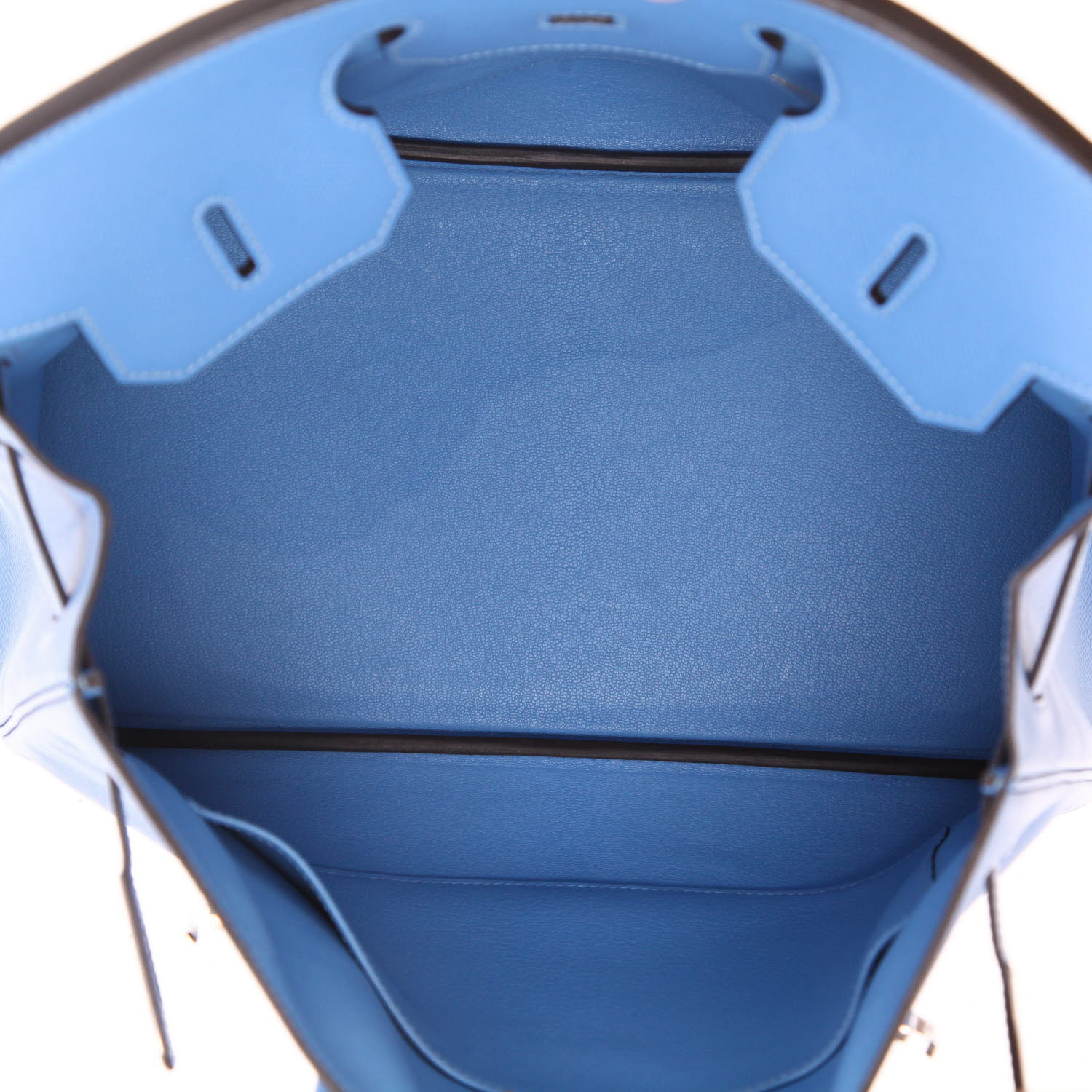 Sac à main Hermès  Birkin 35 cm en cuir epsom Bleu Paradis - Detail D3