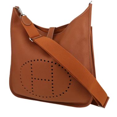 Hermès  Evelyne large model  shoulder bag  in gold togo leather