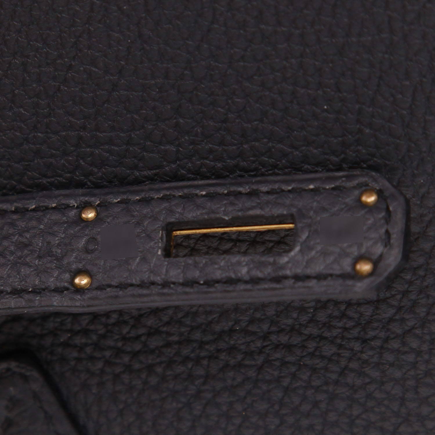 Bolso de mano Hermès  Birkin 40 cm en cuero togo Bleu Caban - Detail D4