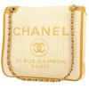 Borsa Chanel Deauville in vimini giallo e pelle gialla - 00pp thumbnail