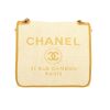 Borsa Chanel Deauville in vimini giallo e pelle gialla - 360 thumbnail