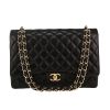 Sac bandoulière Chanel  Timeless Maxi Jumbo en cuir matelassé noir - 360 thumbnail